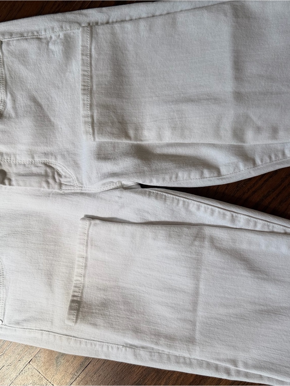 MOTHER White The Looker Crop Jeans - Clean White Denim
